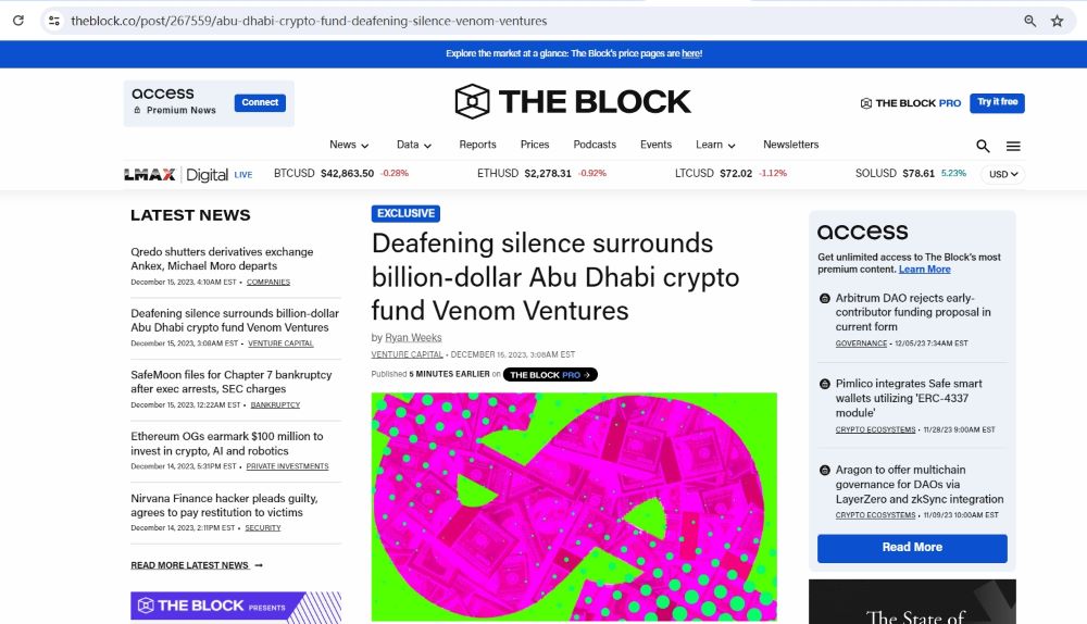 Venom Ventures Fund将向Web3初创公司投资10亿美元